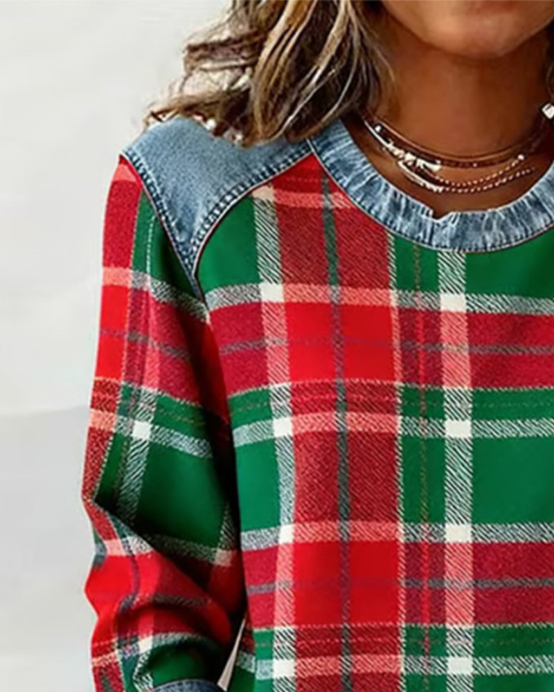 Célia - Modig patchwork-sweatshirt