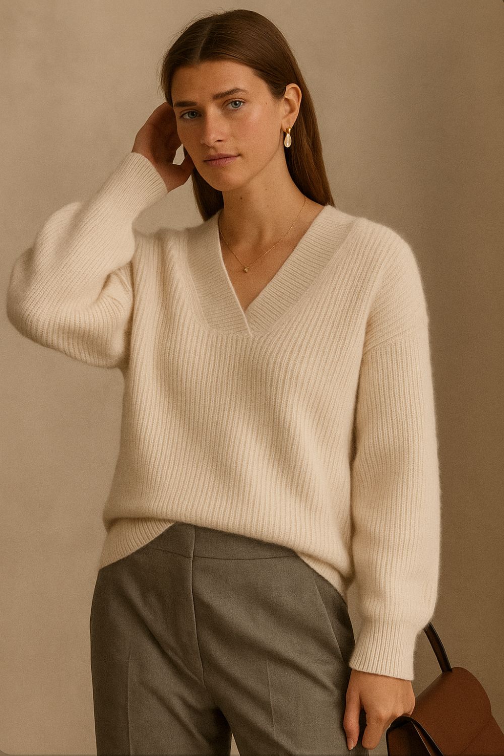 Éliane - Smaragdgrøn kashmirsweater