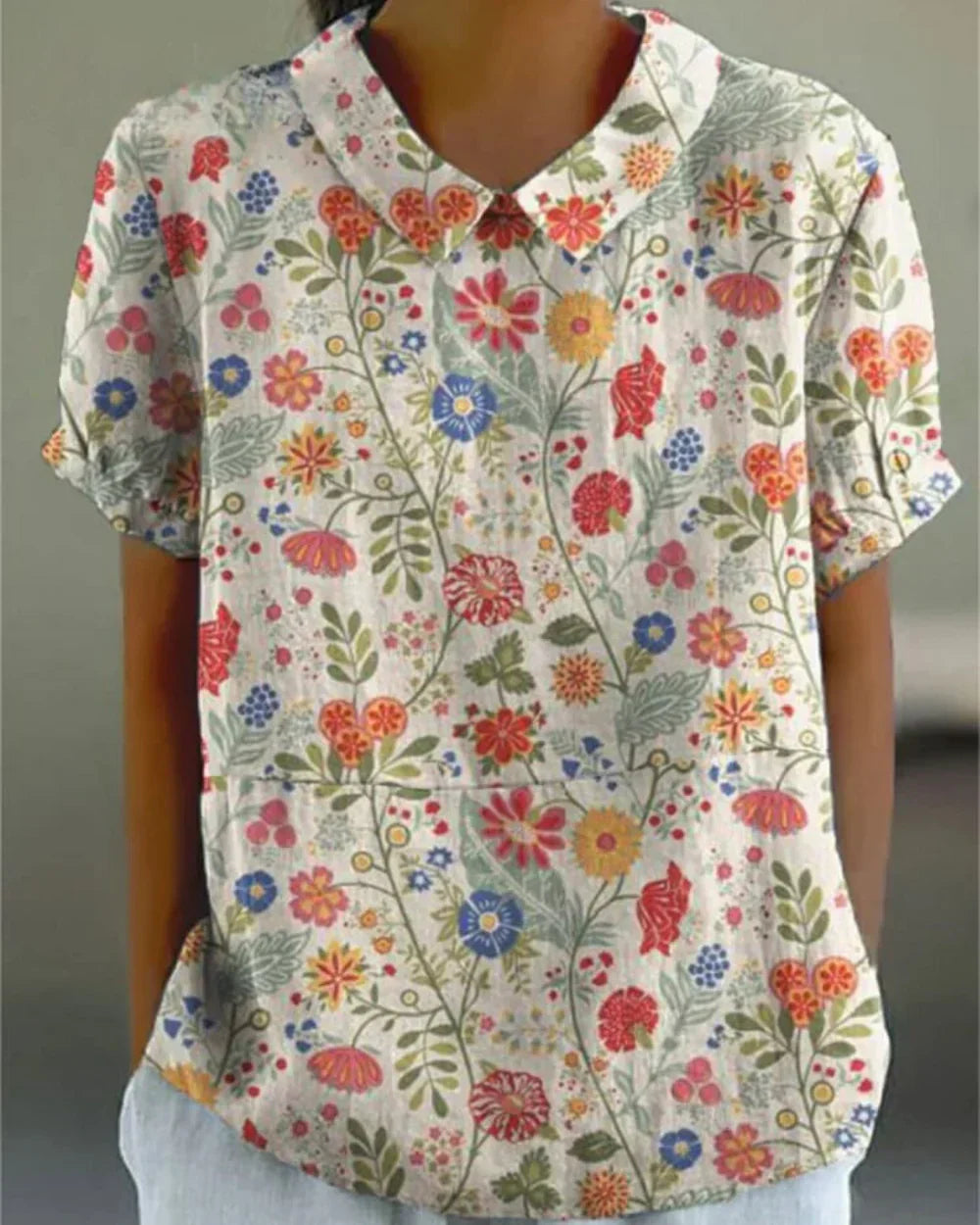 Joanne - Chic blomsterbluse