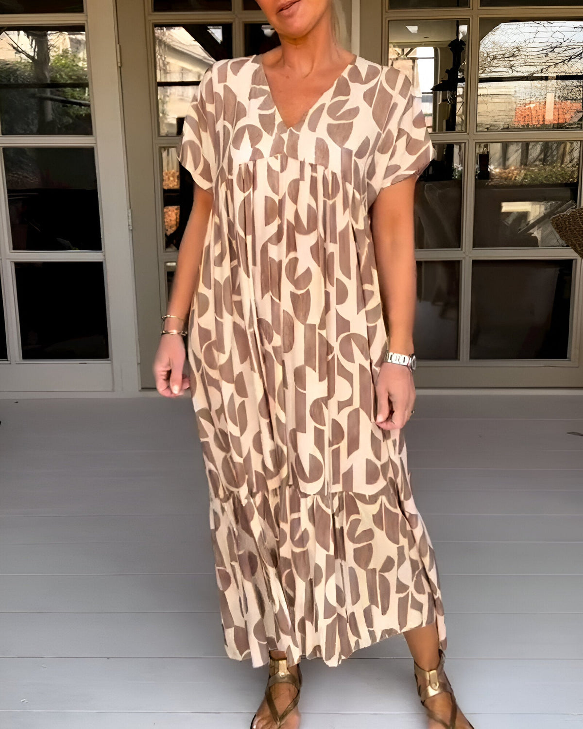 Felicia - Let kjole med V-hals