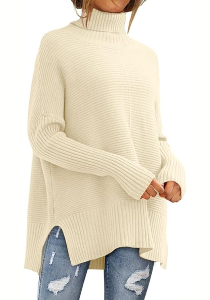 Anna - Behagelig rullekravesweater til efteråret