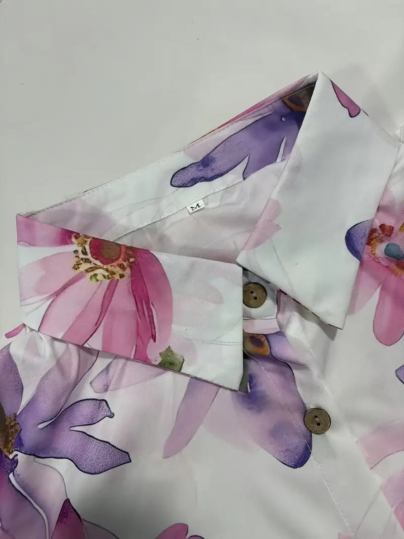 Emiliana - Elegant blomsterbluse