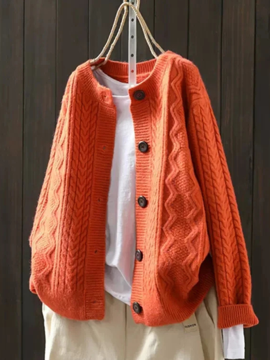 Doris - Elegant Strikket Cardigan
