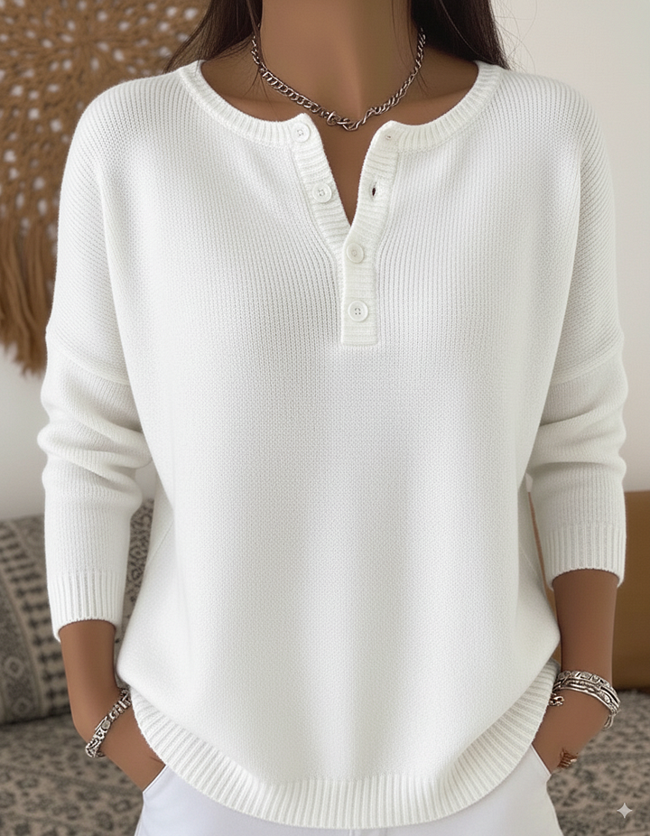 Sarah - Elegant Henley-sweater