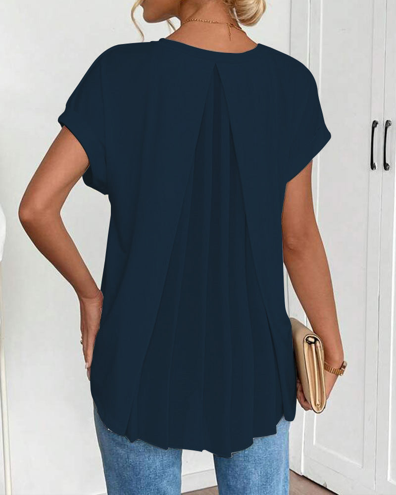 Estella - Afslappet patchwork-T-shirt