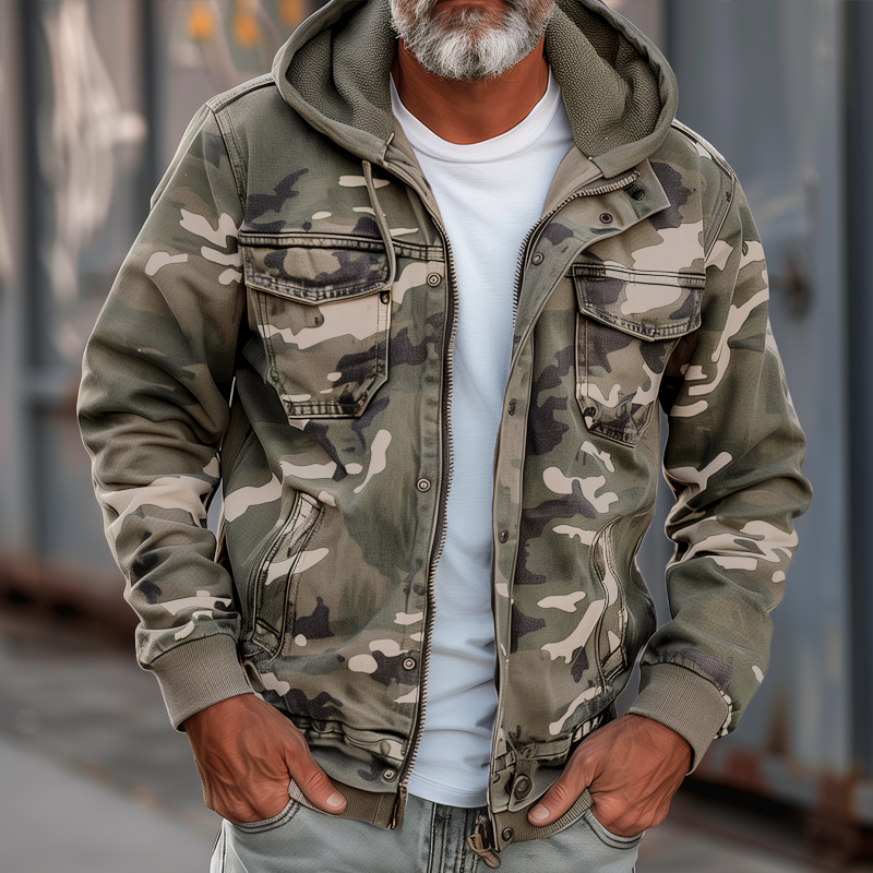 Fabian - Elegant cargojakke i camouflage