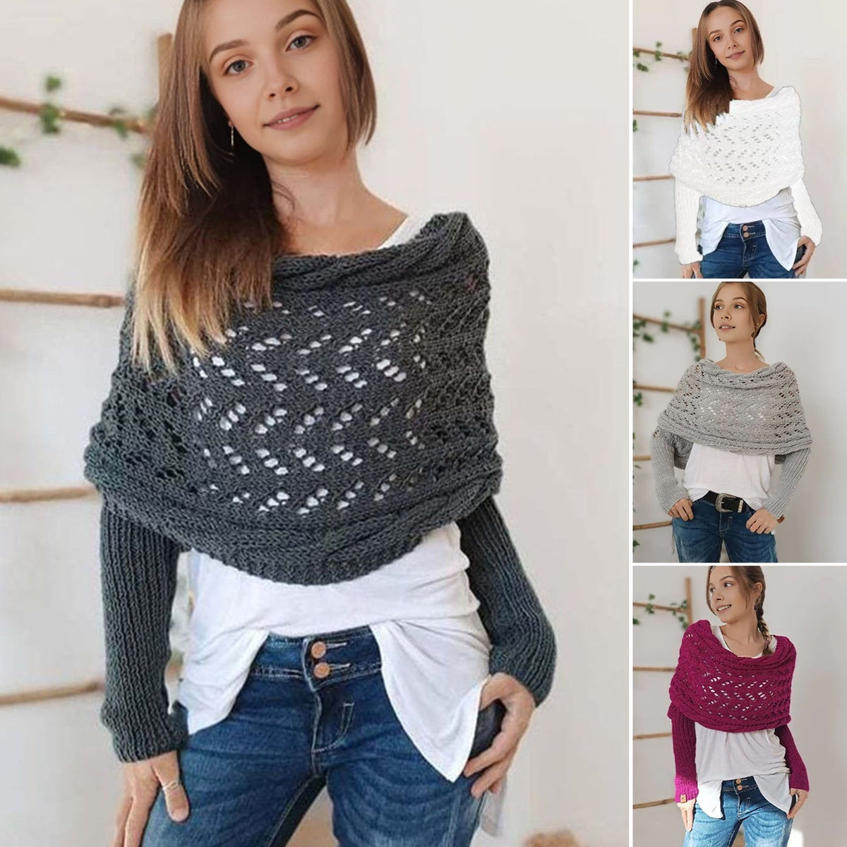 WarmWrap™ - Elegant vævet sjal