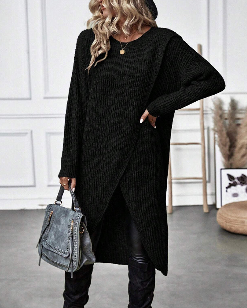 Brigit - Elegant Lang Striktrøje
