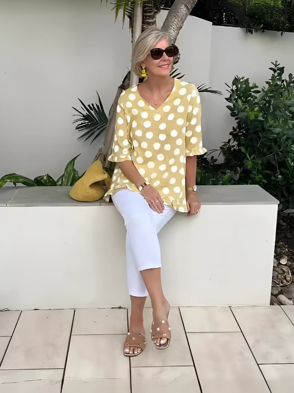 Dulce | Vintagetop med print