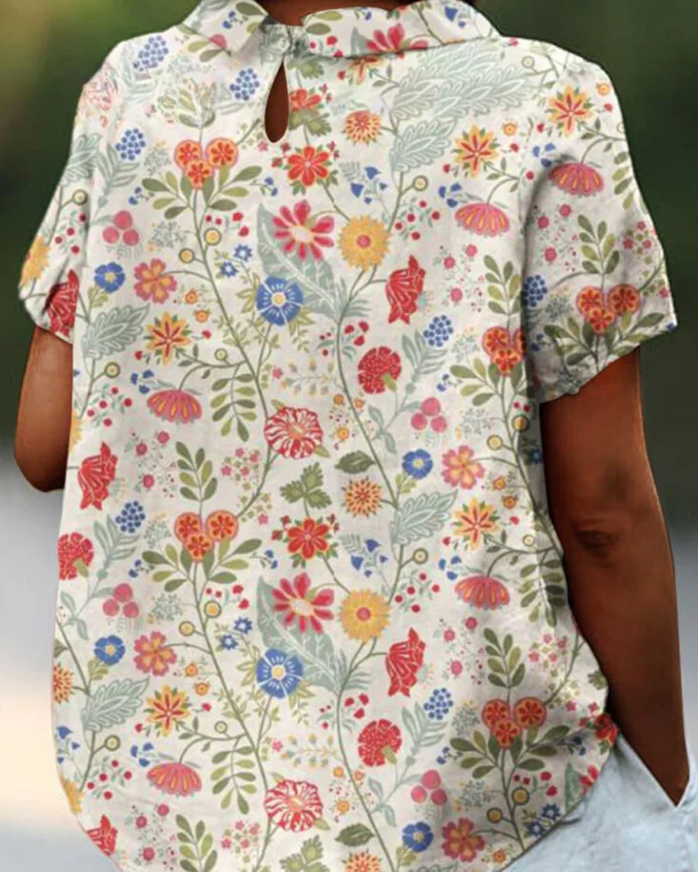 Joanne - Chic blomsterbluse