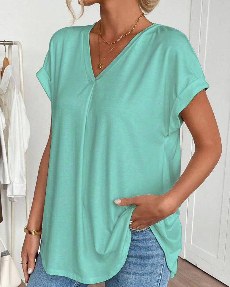 Estella - Afslappet patchwork-T-shirt