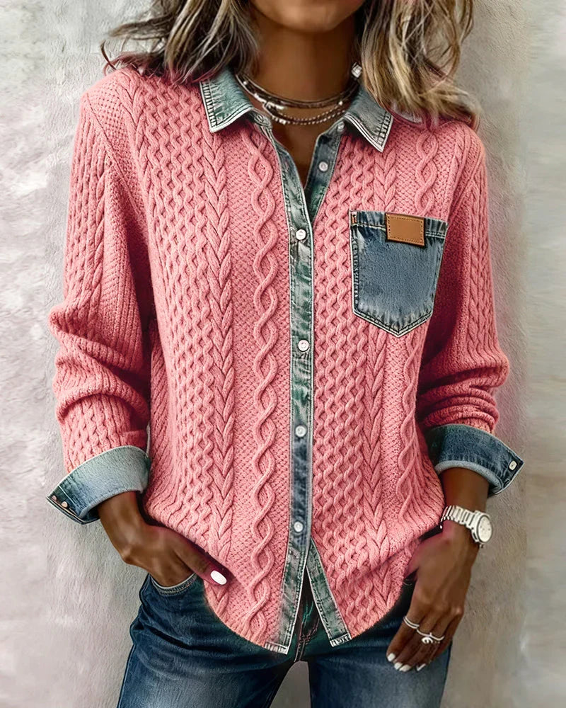 Simone - Fræk Denimskjorte