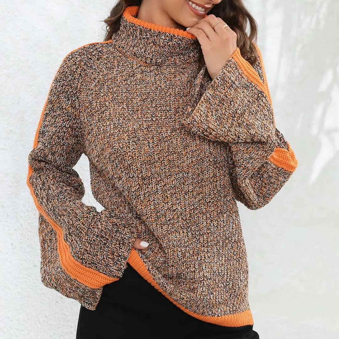 Diana - Stilfuld patchwork-sweater