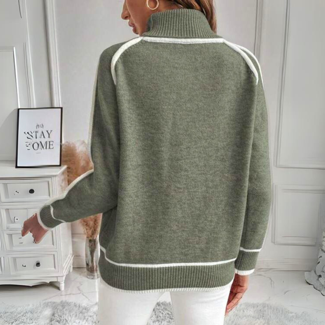 Kaylee - Elegant rullekravesweater