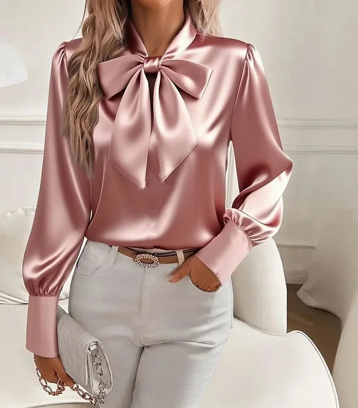 Nariyah - Elegant satinbluse