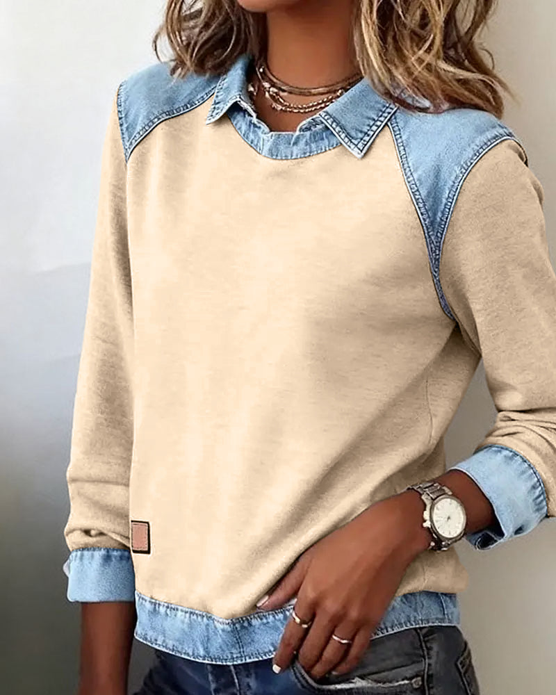 Lina - Moderne broderet bluse