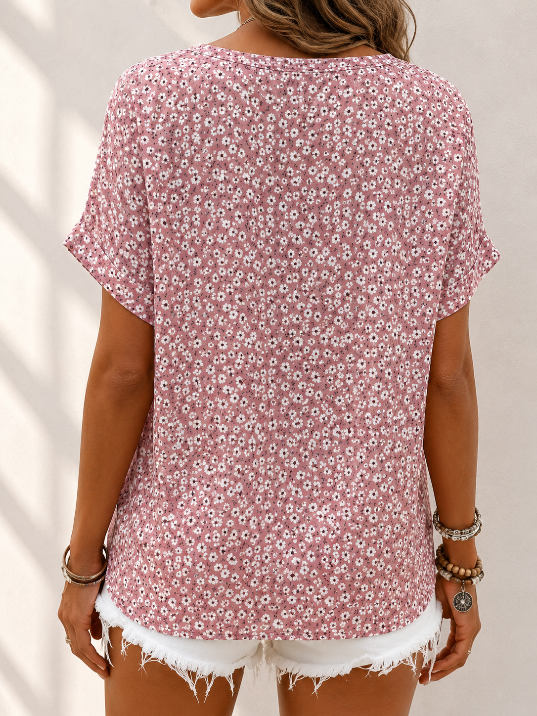 Verna - Elegant blomstret bluse