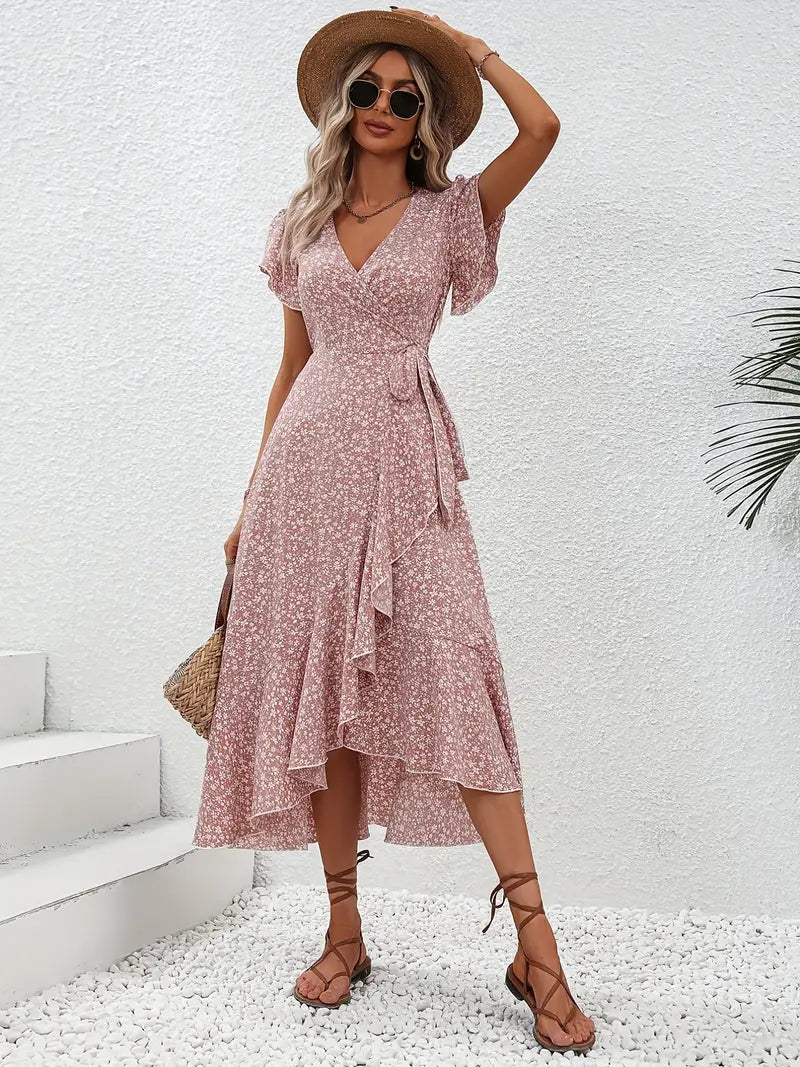 Miriam - Elegant blomstret kjole