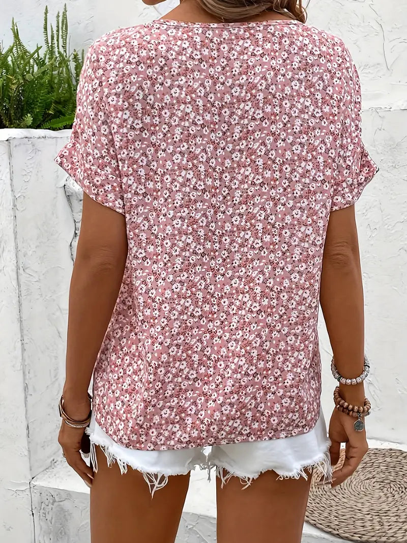 Jelena - Elegant sommertop med blomster