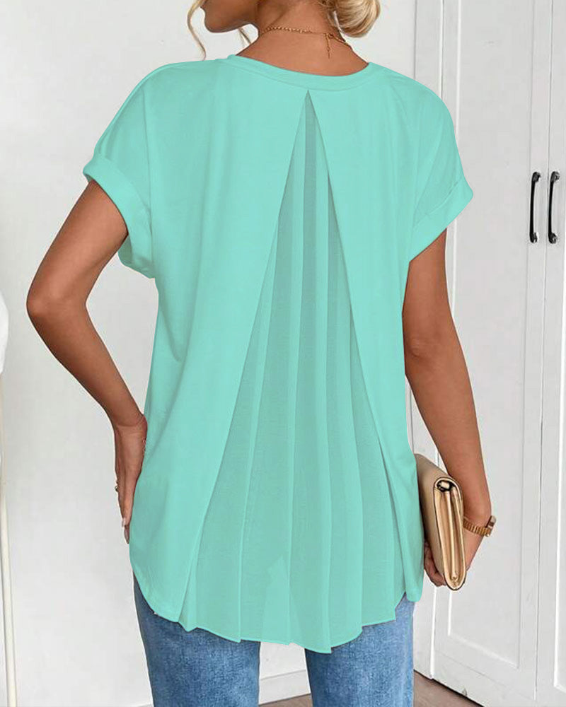 Estella - Afslappet patchwork-T-shirt