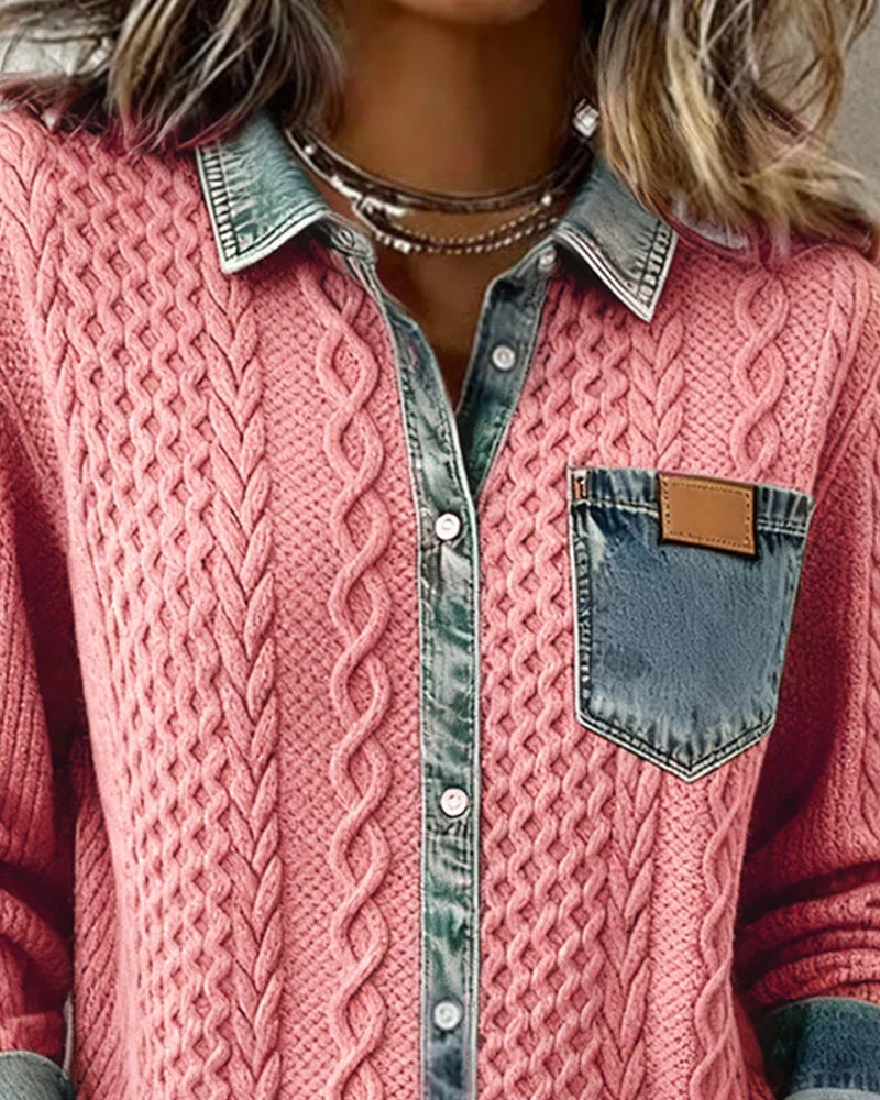 Simone - Fræk Denimskjorte