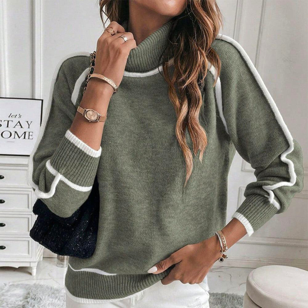 Kaylee - Elegant rullekravesweater