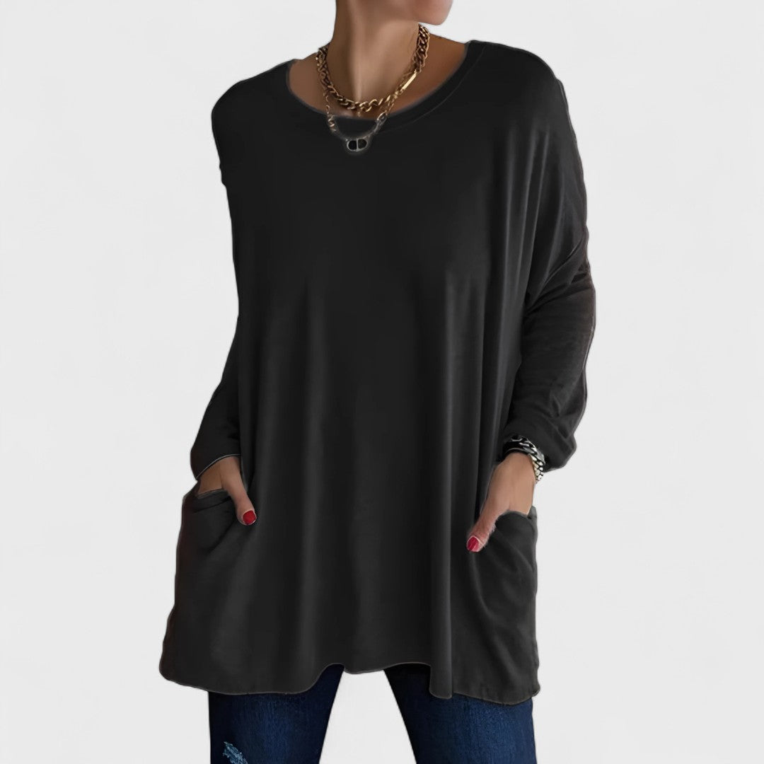 Rebecca - Chic Sort Bluse
