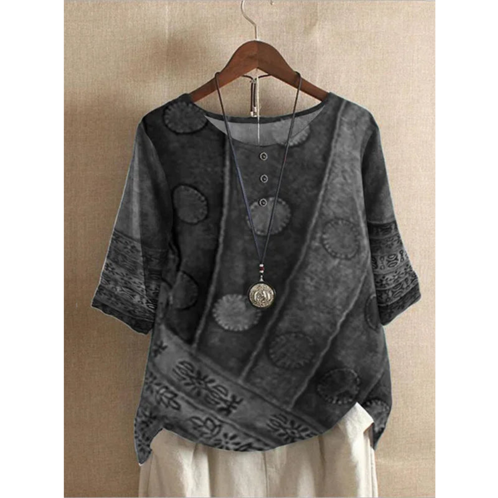 Valarie - Farverig bohemetop