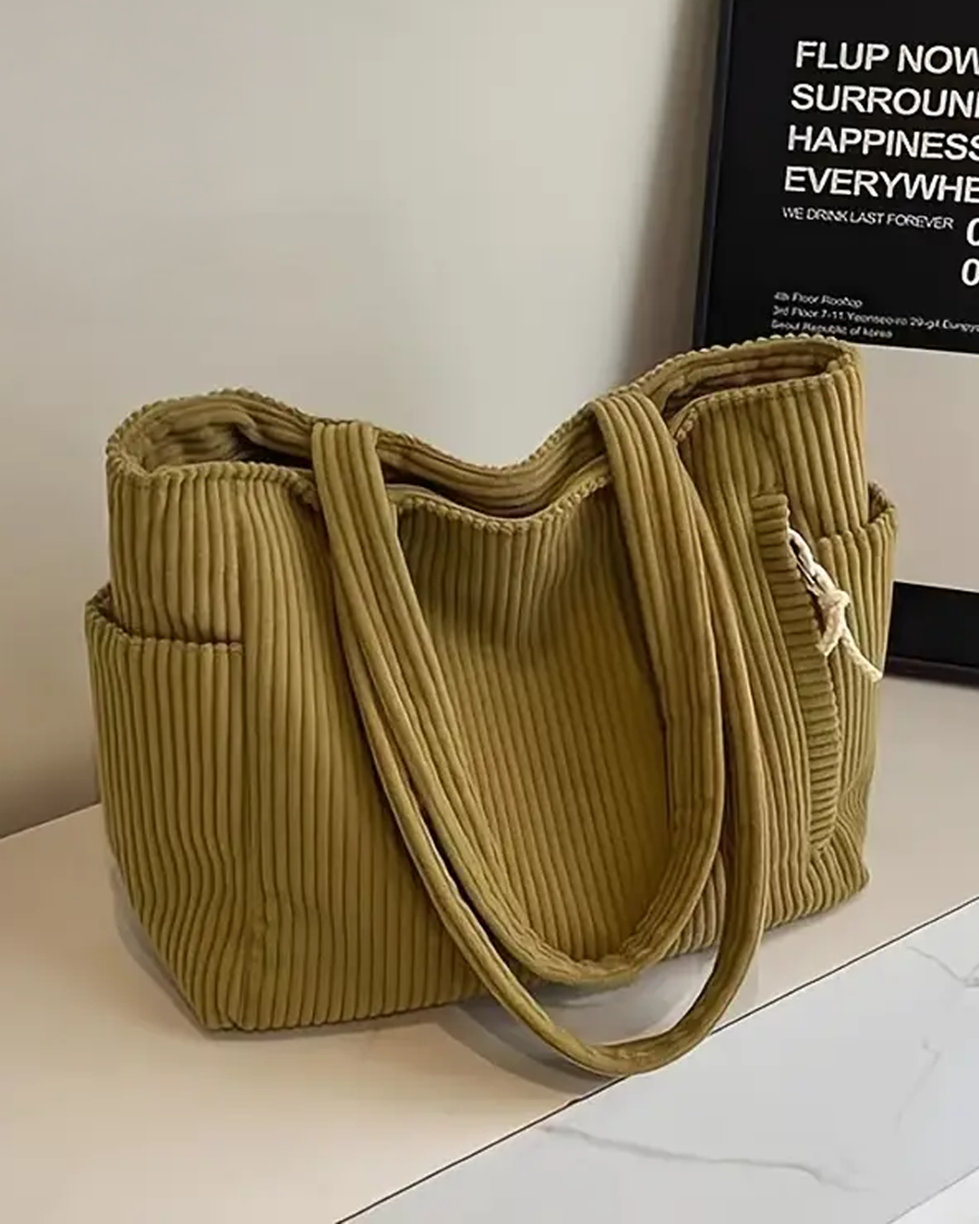 Tilda - Elegant ribbet taske