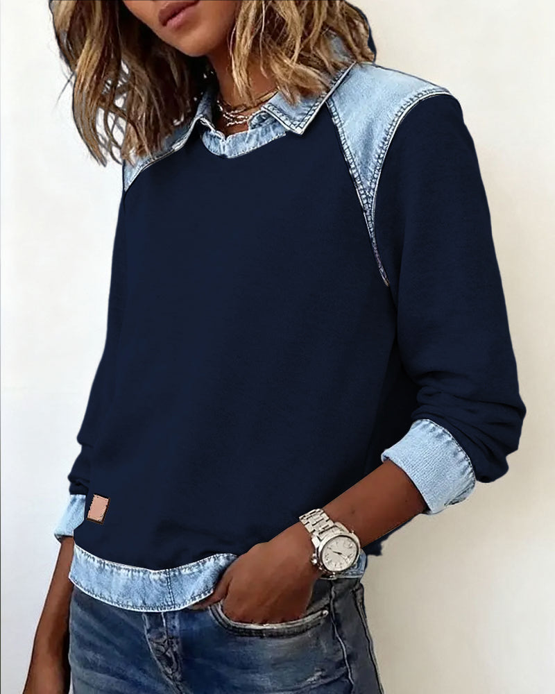 Lina - Moderne broderet bluse