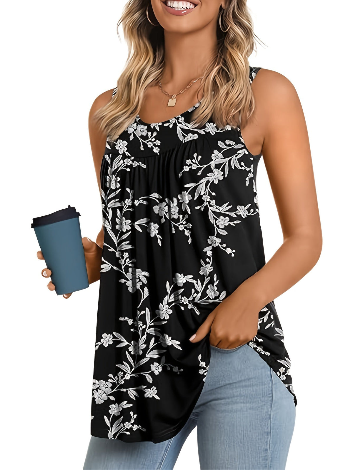 Eline - Let blomsterbluse
