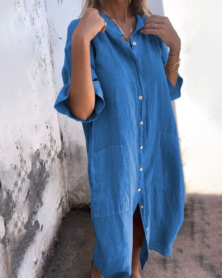 Melany - Boheme chic skjortekjole