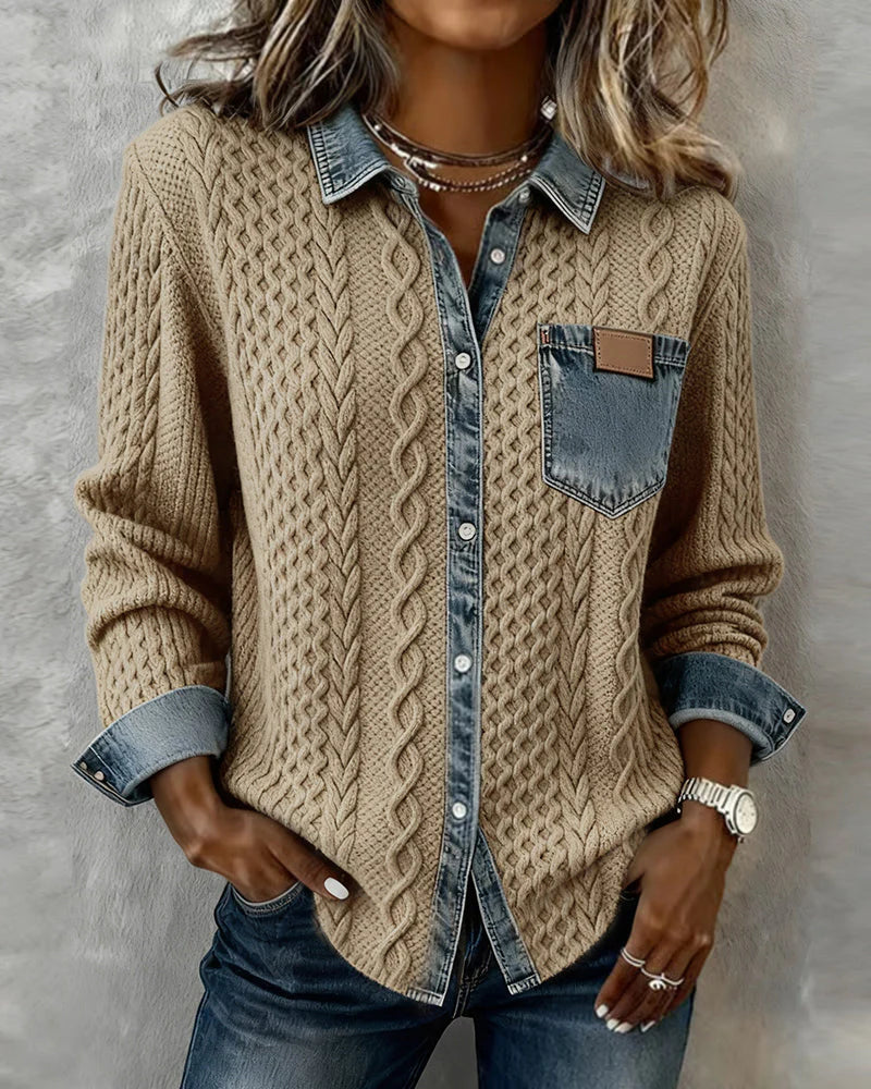 Simone - Fræk Denimskjorte