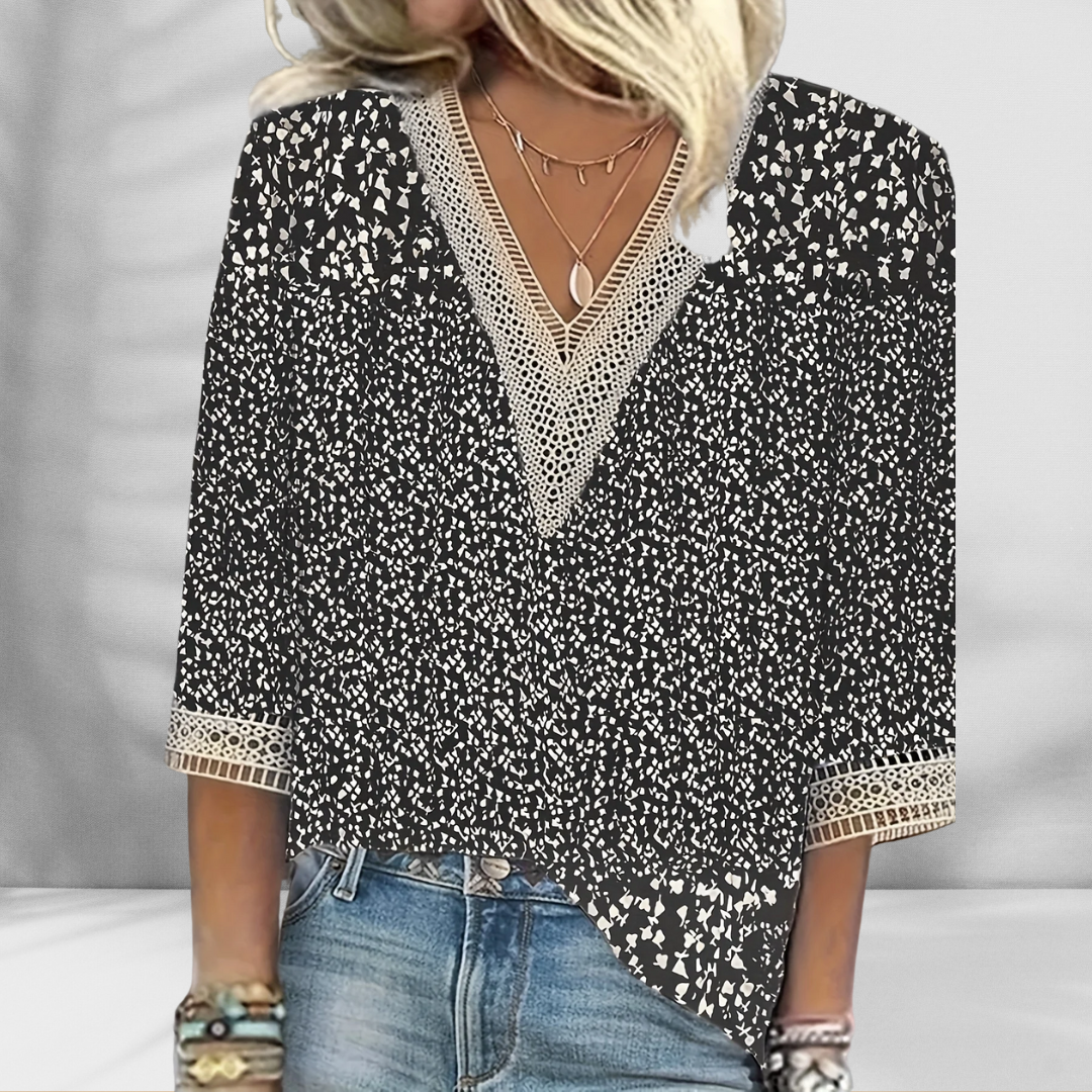 Alis - Elegant boho-bluse