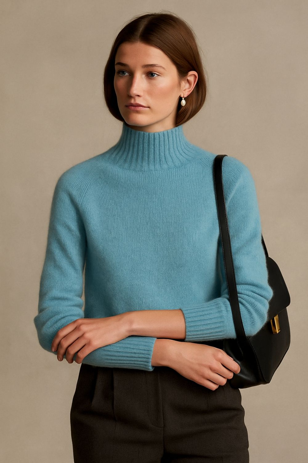 Léonne - Cashmere-rullekrave