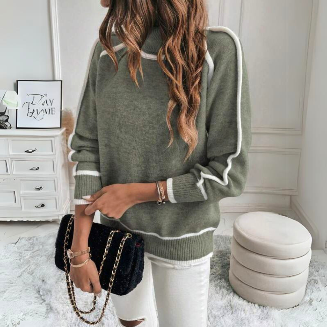 Kaylee - Elegant rullekravesweater