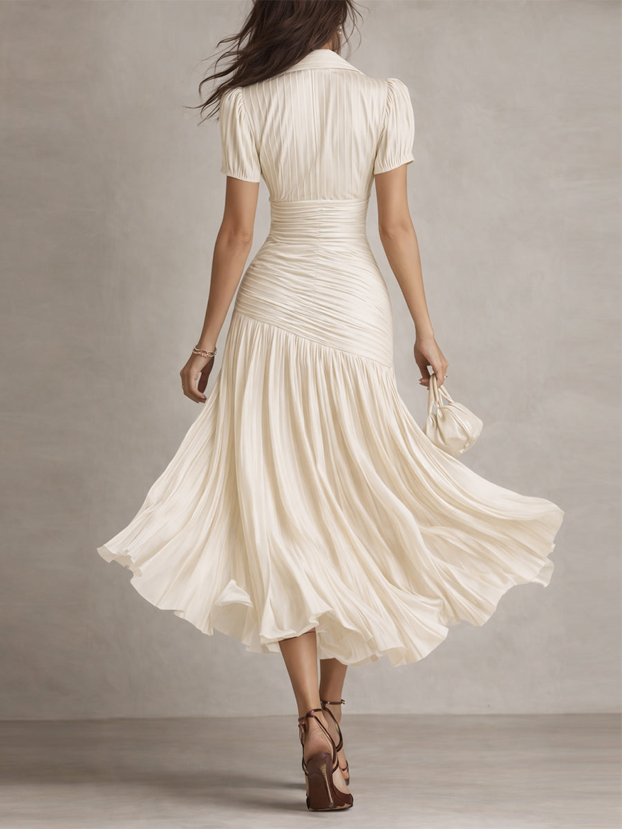Manon - Elegant satinkjole