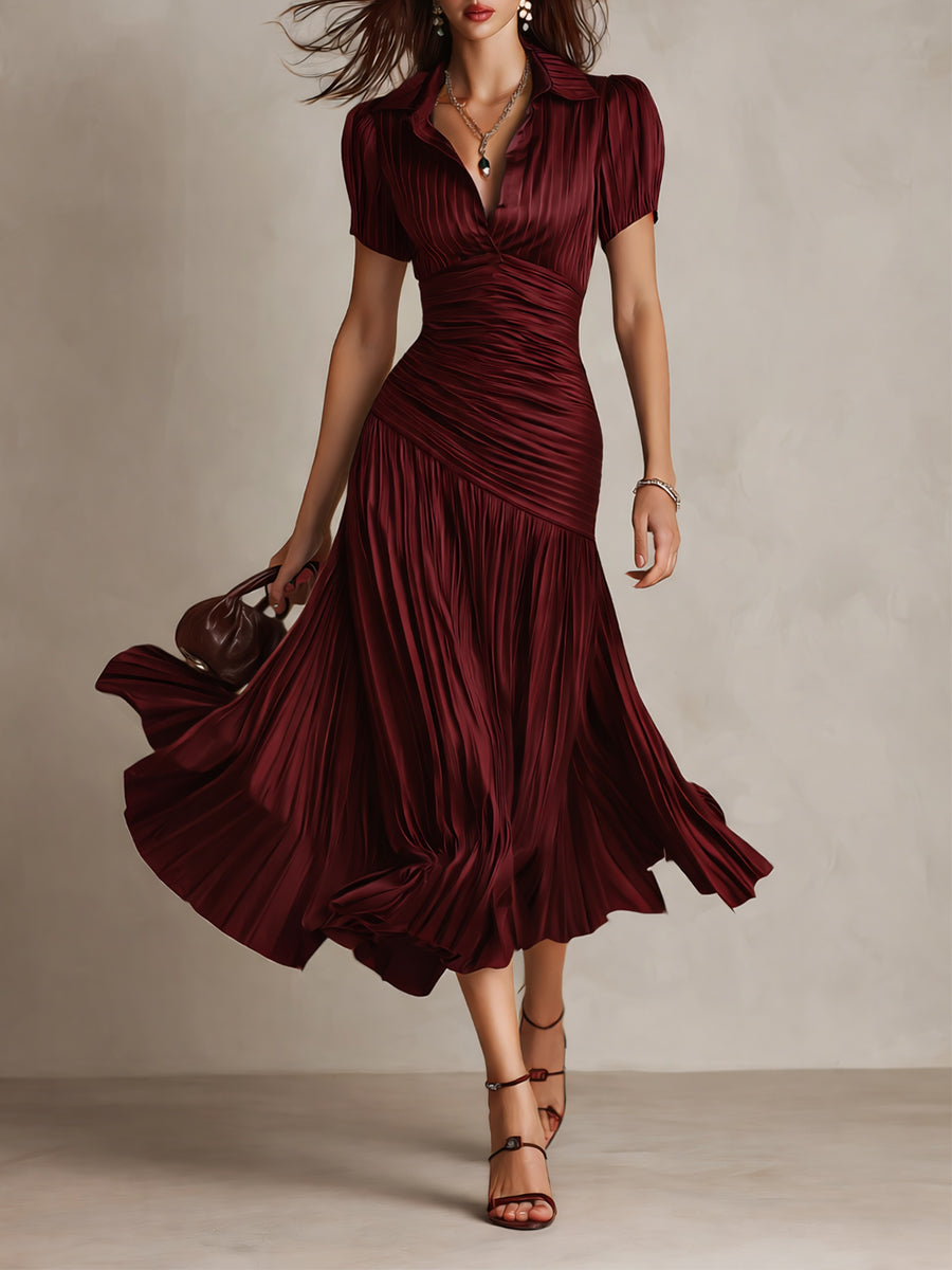 Manon - Elegant satinkjole