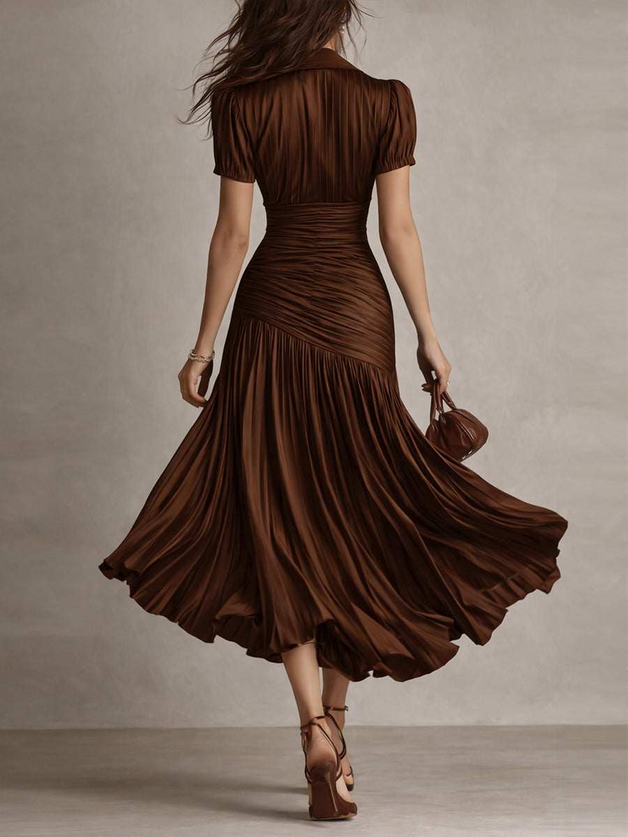 Manon - Elegant satinkjole