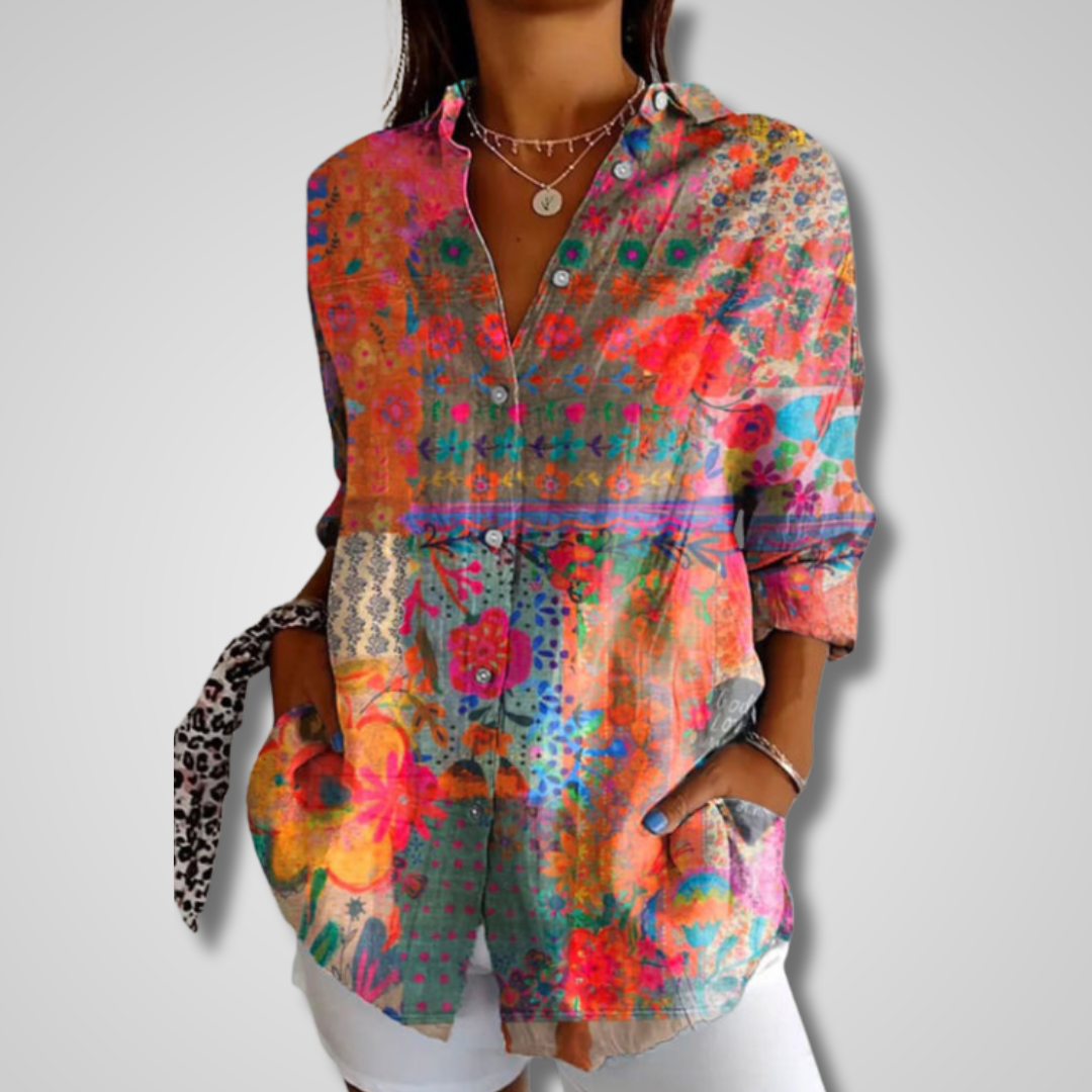 Melle - Elegant vintagebluse
