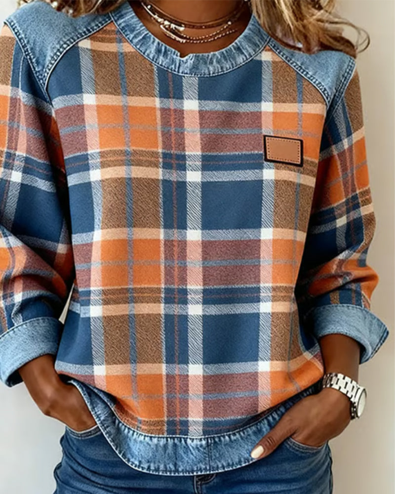 Célia - Modig patchwork-sweatshirt
