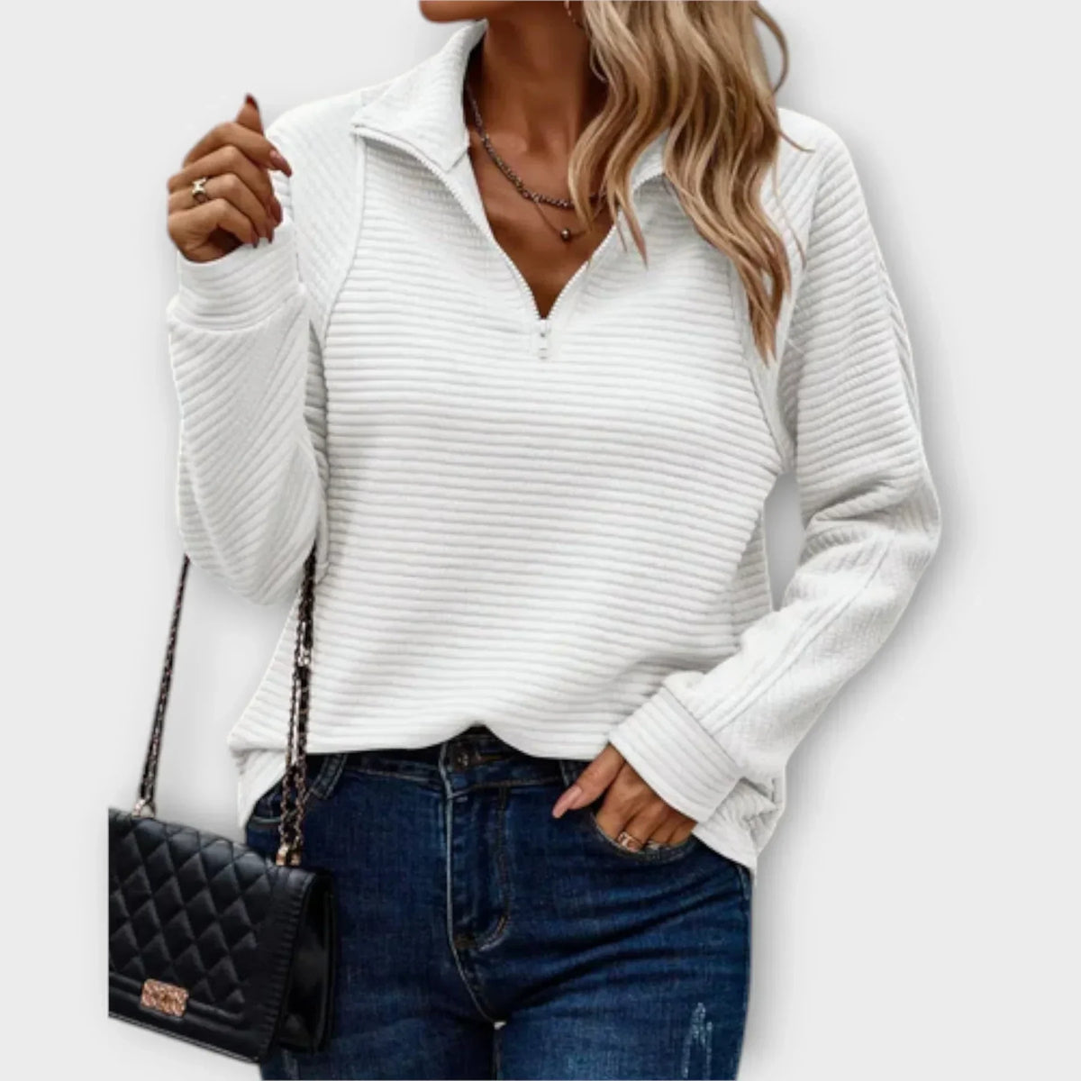 Olivia - Elegant og behagelig strikbluse