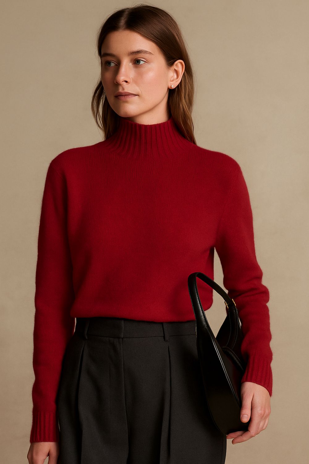 Léonne - Cashmere-rullekrave