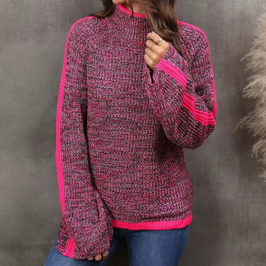 Diana - Stilfuld patchwork-sweater