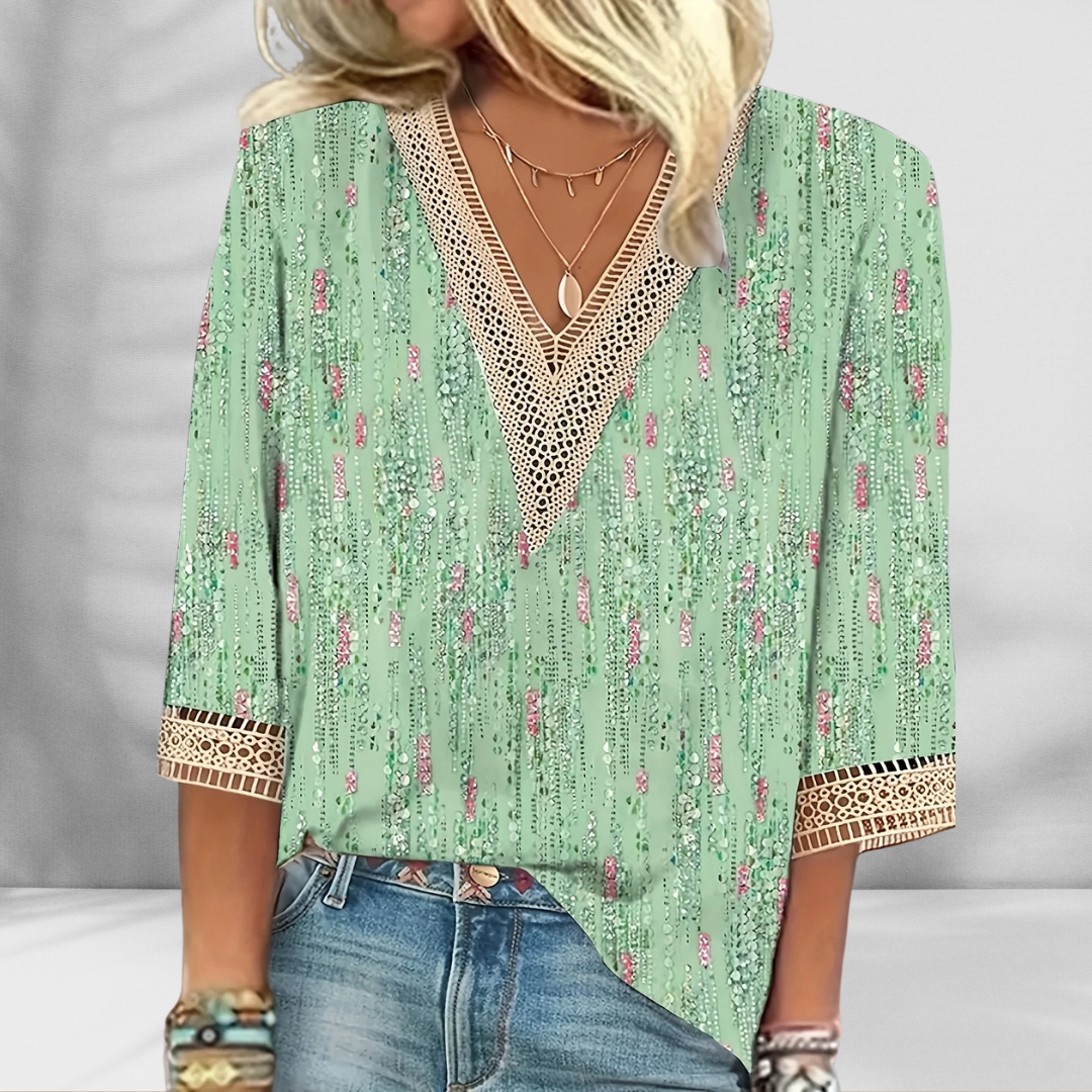 Alis - Elegant boho-bluse