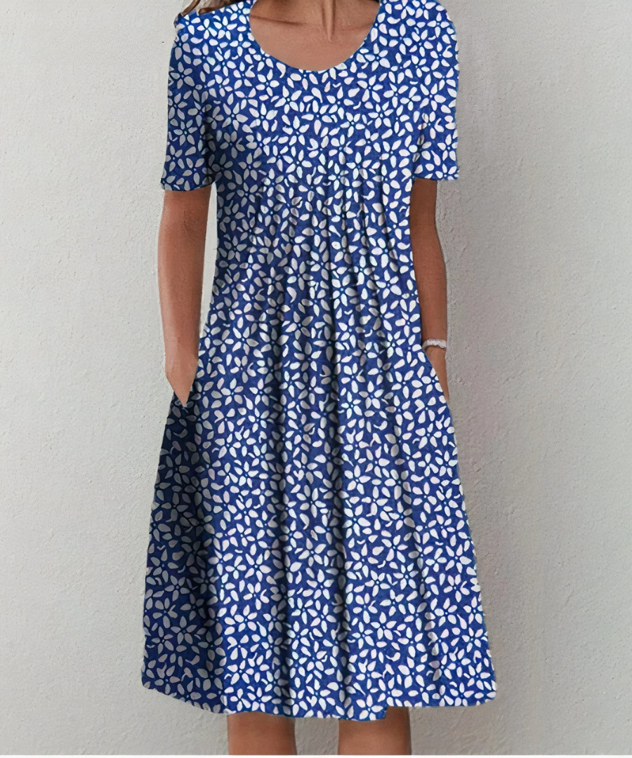 Clementine - Elegant blomstret kjole