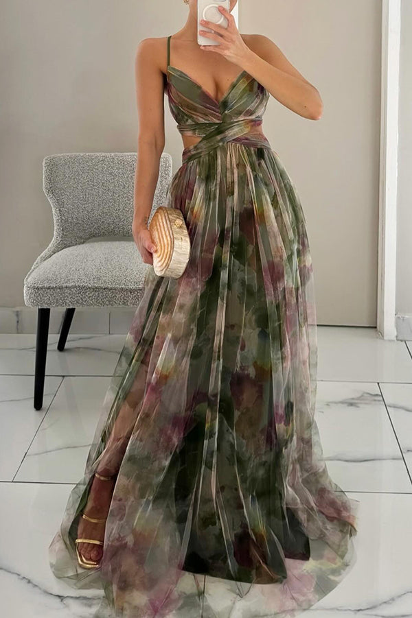 Frostine - Elegant blomstret kjole