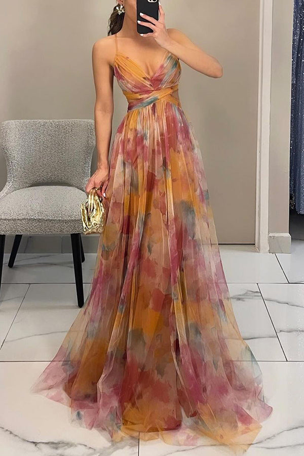 Frostine - Elegant blomstret kjole