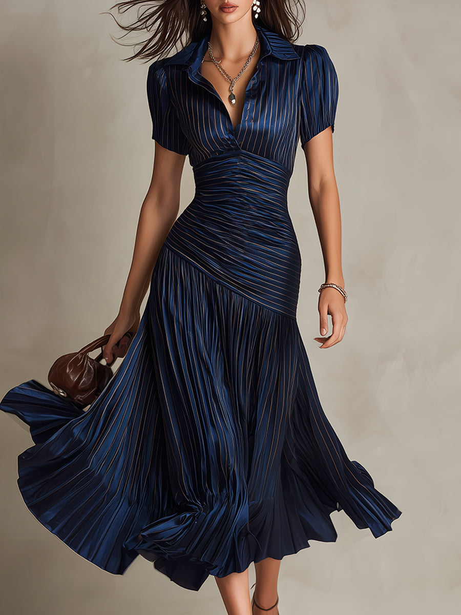 Manon - Elegant satinkjole