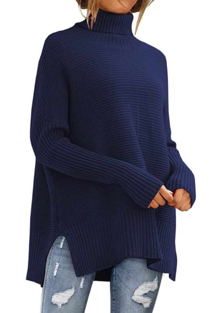 Anna - Behagelig rullekravesweater til efteråret